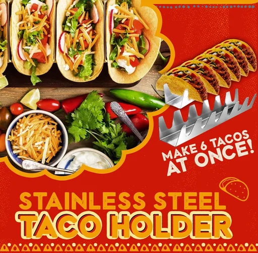 Stainless Steel Taco Holder Stand