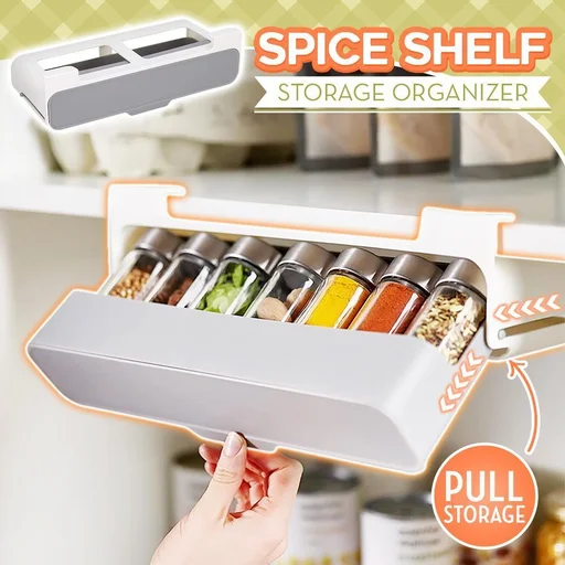 Spice Shelf Storage Organizer