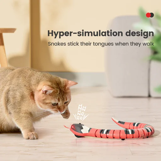 Smart Sensing Snake Cat Toys