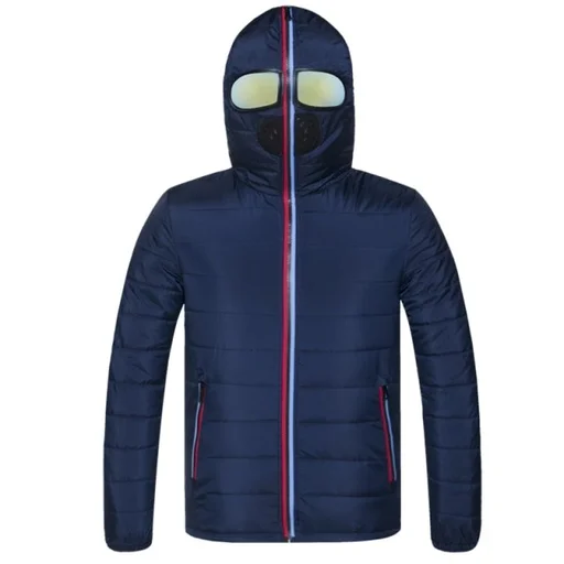 Hooded Winter Jacket with Glasses