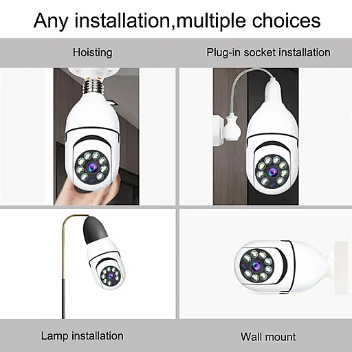 Light Bulb Wireless Security Camera