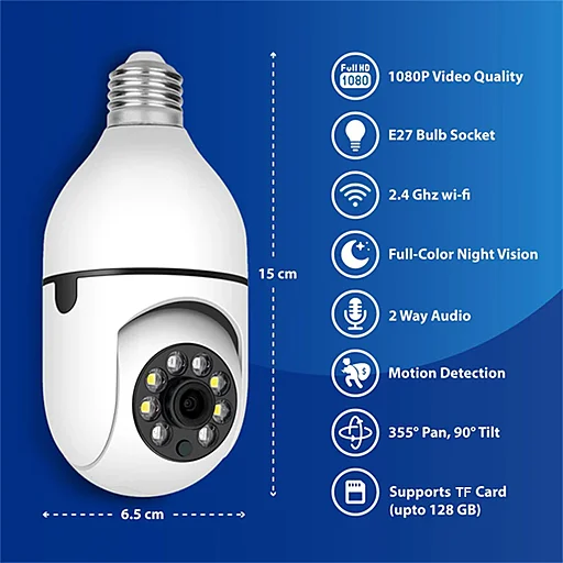 Light Bulb Wireless Security Camera