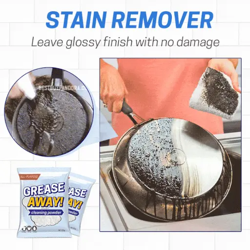 Grease Away Powder Cleaner, All-Purpose Magic Cleaning Powder