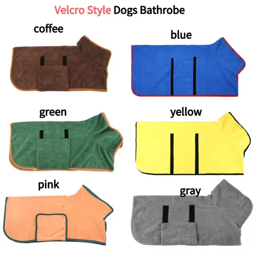 Super Absorbent Pet Bathrobe Dog Bathrobe Towel