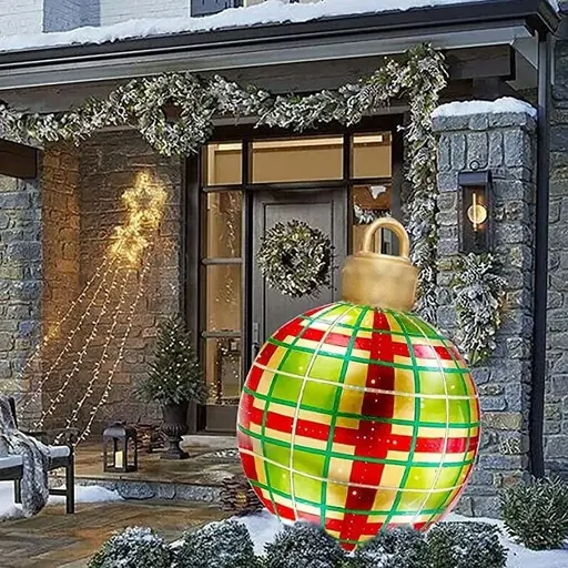 Outdoor Christmas Inflatable Decorated Ball Giant Christmas Inflatable Ball Christmas Tree Decorations