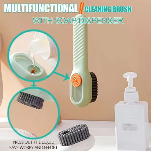 Multifunctional Shoe Brush with Liquid Box