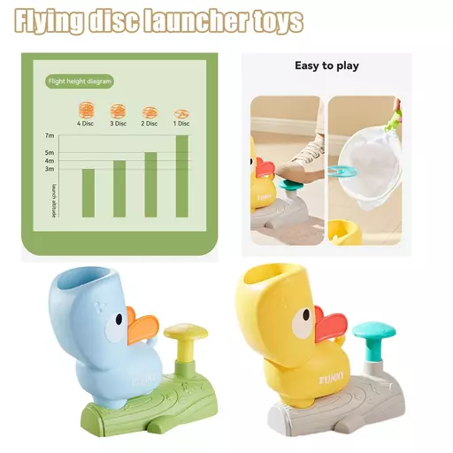 Flying Disc Launcher Toy for Kids