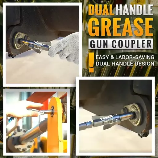 High Pressure Dual Handle Grease Gun Coupler
