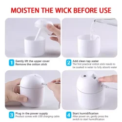 Portable Water Drop Humidifier USB Desktop Indoor Air Atomization Humidifier Household Mute Large Spray Humidifier