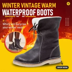 Winter Vintage Warm Waterproof Boots